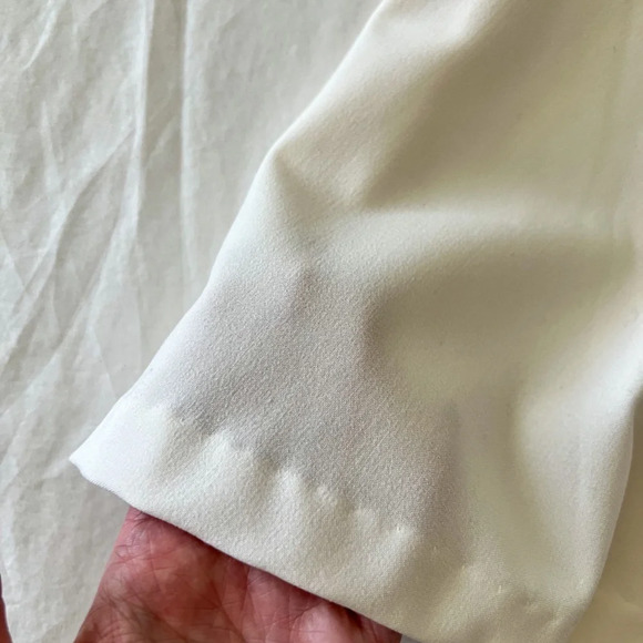 VINTAGE 90’s Charlotte Russe Ivory Mini Skirt - Picture 7 of 7